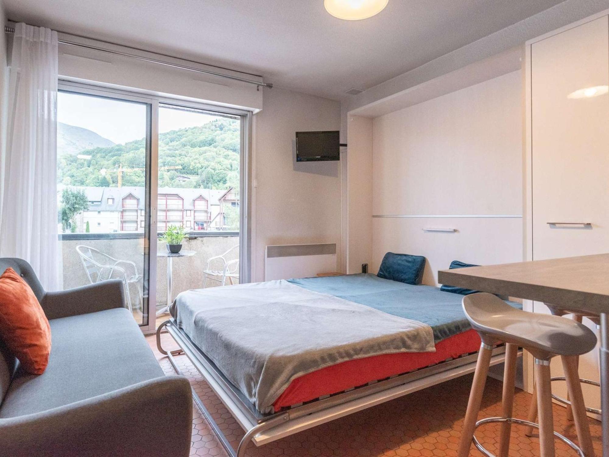 Charmant Studio Cabine 4 Pers. Avec Balcon, Proche Centre Et Thermes A Saint-Lary-Soulan - Fr-1-296-231 Exterior photo